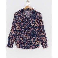 Sheer Long Sleeve Shirt Print