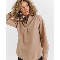 Brushed Cotton Popover Shirt