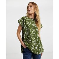 Short Sleeve Smock Top Floral