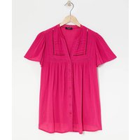 Crinkle Ladder Insert Blouse