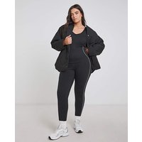 Piping Legging Black White