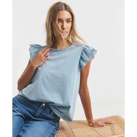 Broderie Top Tie Pale