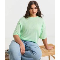 Slub Texture Jersey Slouchy T Shirt