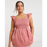 Broderie Ruched Bust Vest
