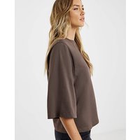 Kimono Sleeve T Shirt Milk Chocolate