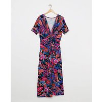 Knot Front Jersey Dress