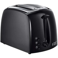 Russell Hobbs Textures 2 Slice Toaster Black - Russell Hobbs