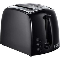 Russell Hobbs Textures 2 Slice Toaster Black - Russell Hobbs