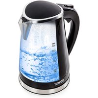 Tower LED Colour Changing Kettle Clear - Tower