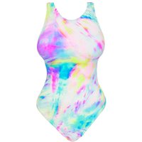 Euphoria High Leg Racer Back Swimsuit TIE DYE