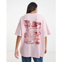 Rockys Diner Oversized Graphic T Shirt