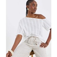 Off Shoulder Broderie