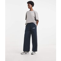 College Straight Leg Joggers Navy White