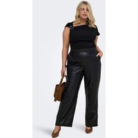 FAUX LEATHER STRAIGHT TROUSER