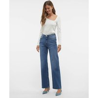 Vero Moda Tessa High Rise Wide Leg Jeans - Mid Wash
