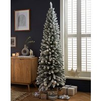 Aspen Slim Flocked Christmas Tree