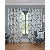 Bamford Lined Eyelet Curtains Cobalt Blue x 229cm