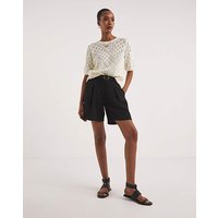Textured Belted City Shorts JD Williams