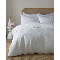 Embossed Geo Duvet Cover Set KING