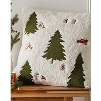 CL Cosy Boucle Christmas Trees Cushion 45X45CM