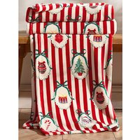 CL Christmas Vintage Stripe Throw 130X170