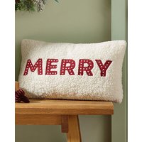 CL Merry Christmas Boucle Cushion 30X50