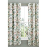 Clarence Curtains Green Natural x 183cm