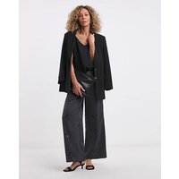 Sequin Embellished Satin Trousers Slate 30R