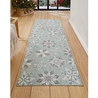 Christmas Snowflakes Washable Runner 76x230