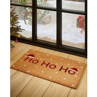 Christmas Ho Ho Ho Coir Doormat 45X75