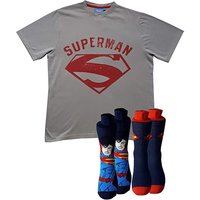 Superman T Shirt & 2pk Socks