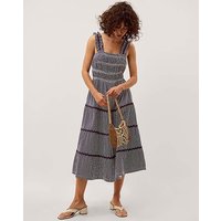 Glori Gingham Jersey Midi Dress