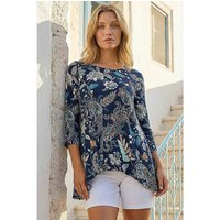 Paisley Hanky Stretch Tunic Top