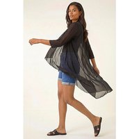 3 4 Sleeve Mesh Longline KimoFALSE