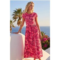 Floral Print Pocket Midi Dress