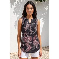 Paisley Puff Print Vest Top