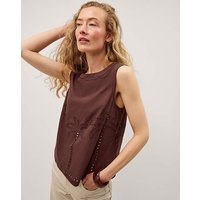 Eden Palm Cutwork Tank Top