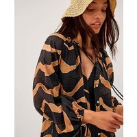 Zahara Stripe Print Blouse