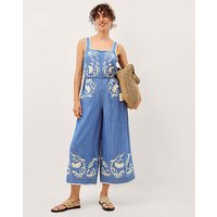 Stella Denim Culotte Jumpsuit Denim Blue