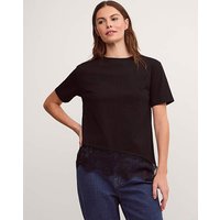 Lola Lace Trim Jersey T Shirt