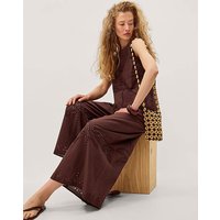 Eden Cutwork Wide Leg Trousers