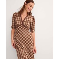 Frankie Check Print Midi Dress