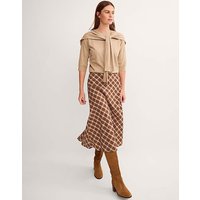 Frankie Check Print Midi Skirt