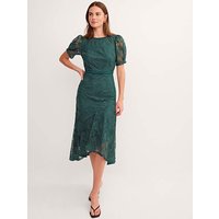 Megan Rose Lace Midi Dress Dark Green
