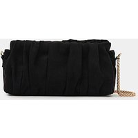 Ruched Faux Suede Clutch Bag ONE