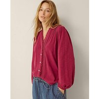 Jenny Pintuck Lace Jersey Blouse