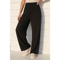 Shirred Wide Leg Trouser