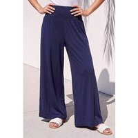 Shirred Wide Leg Trouser
