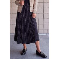 Polka Dot Midi Skirt