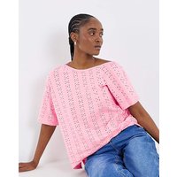Off Shoulder Broderie Soft